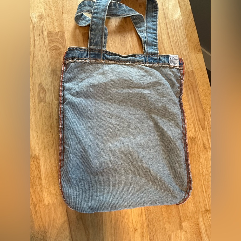 Vintage Denim Tote Bag - Blue - Picture 7 of 10